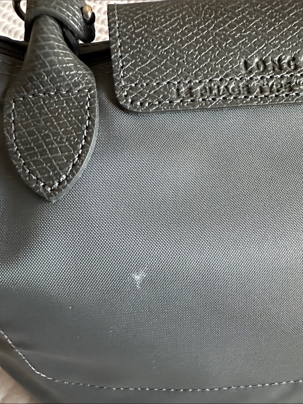 Longchamp Le Pliage Green Recycled Canvas Top Small - Picture 15 of 16
